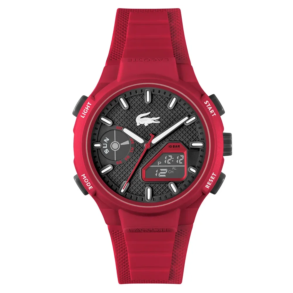 Relógio Lacoste LC33 Masculino Borracha Vermelho 2011368 — imagem 1