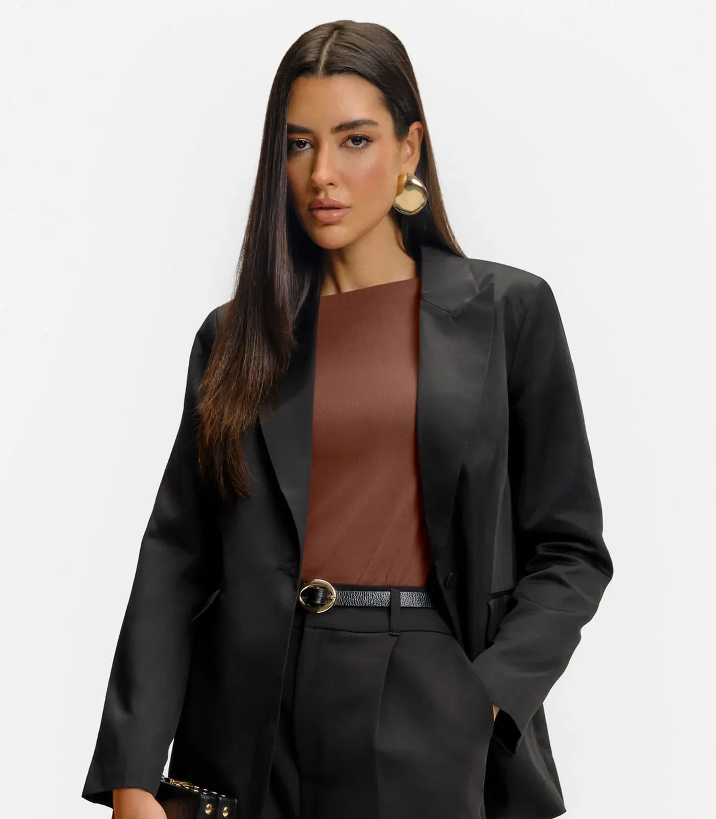 Blazer Feminino Em Alfaiataria Endless Preto — imagem 1