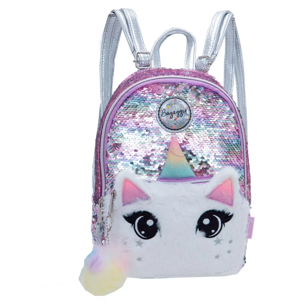 Mochila Infantil Feminina Unicórnio III Lilás