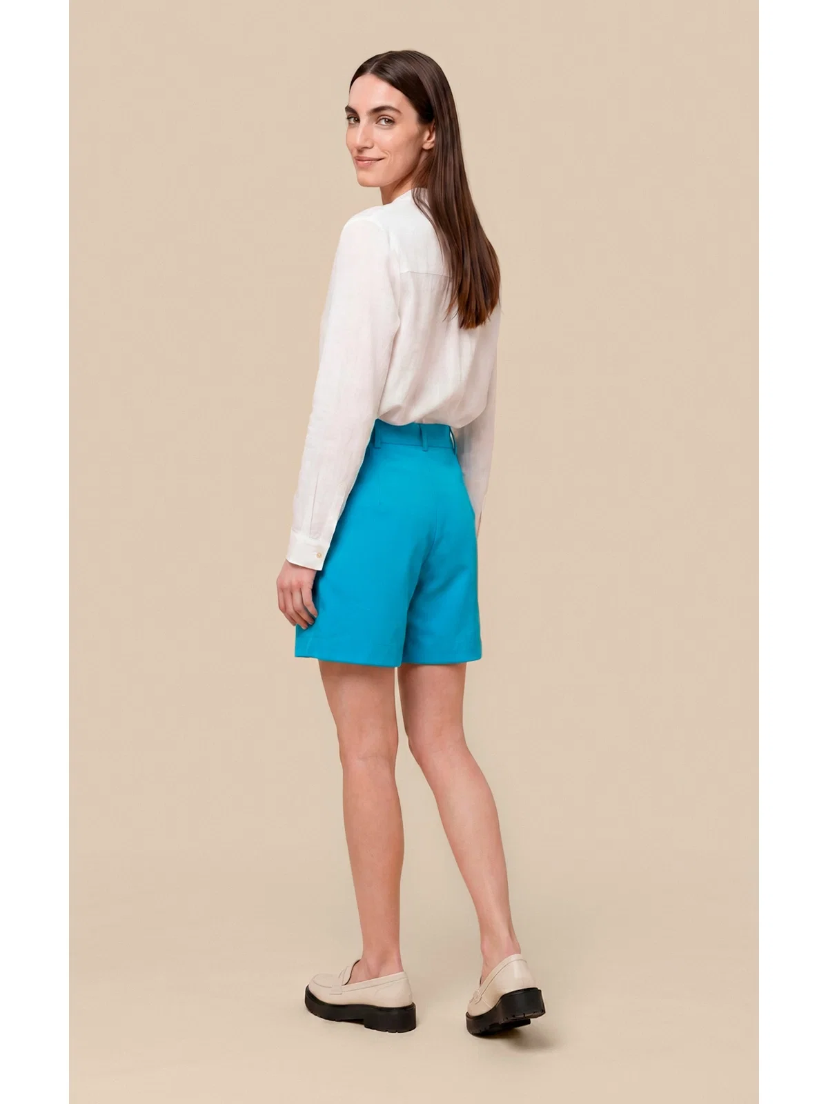 Shorts Sabrina Jogging Color Turquesa