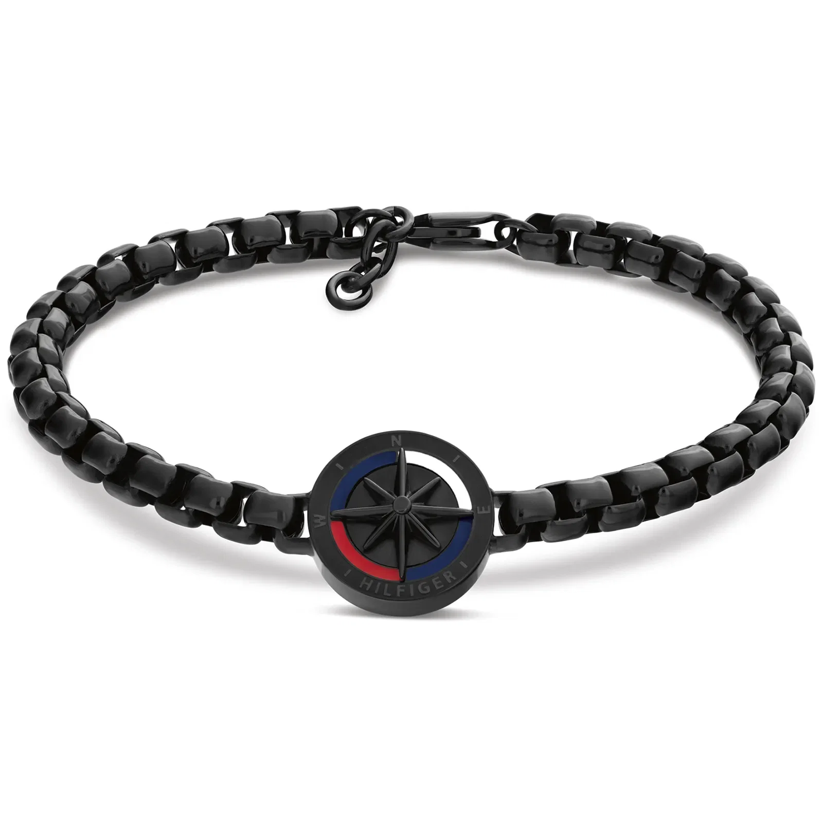 Pulseira Tommy Hilfiger Compass em Aço Preto 2790728