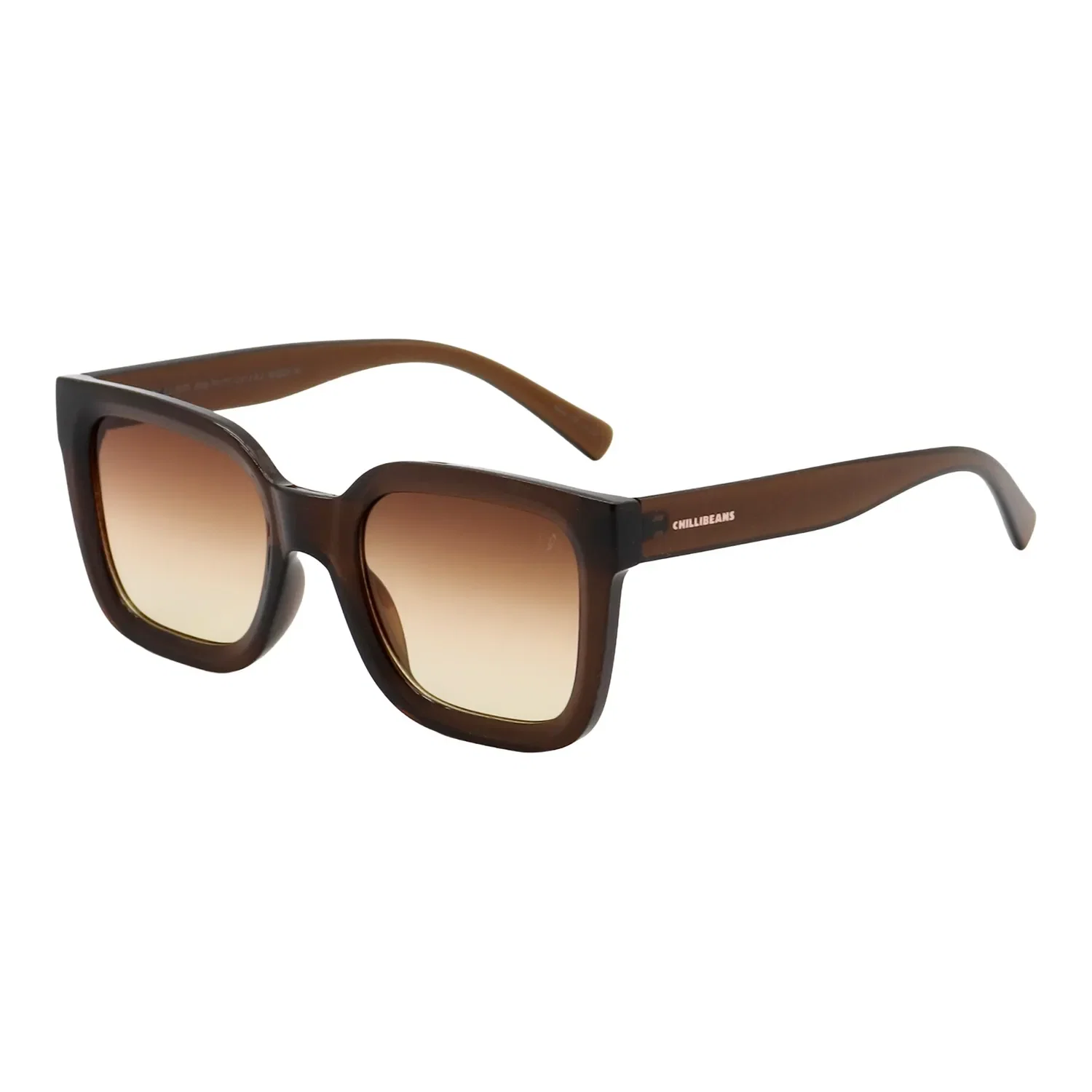 Óculos de Sol Feminino Chilli Beans Quadrado Degradê Marrom — imagem 1