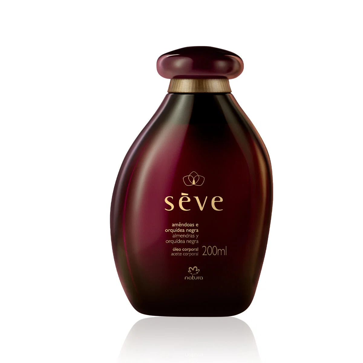 Óleo Desodorante Hidratante Corporal Sève Amêndoas e Orquídea Negra 200 ml