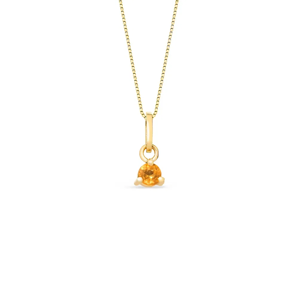 Pingente Colors em Ouro Amarelo 18k com Citrino, 10mm — imagem 1