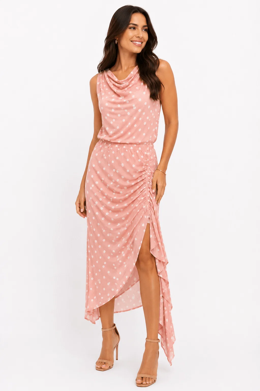 Conjunto Blusa e Saia Poá - Rosa