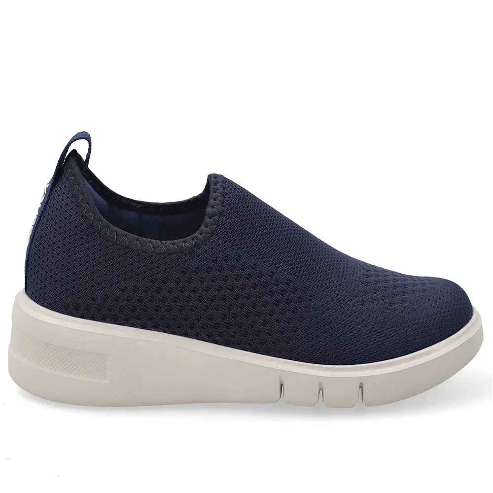 Tênis Em Tecido Tricot Azul Marinho — imagem 1