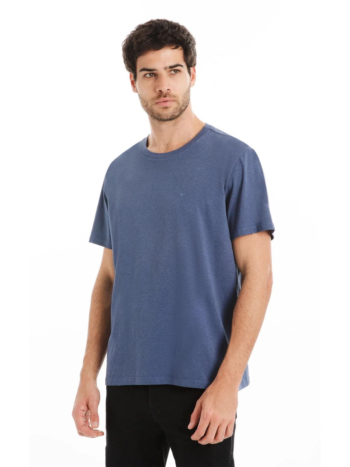 T-Shirt Melange Easa Classic Azul Jeans Mescla — imagem 1