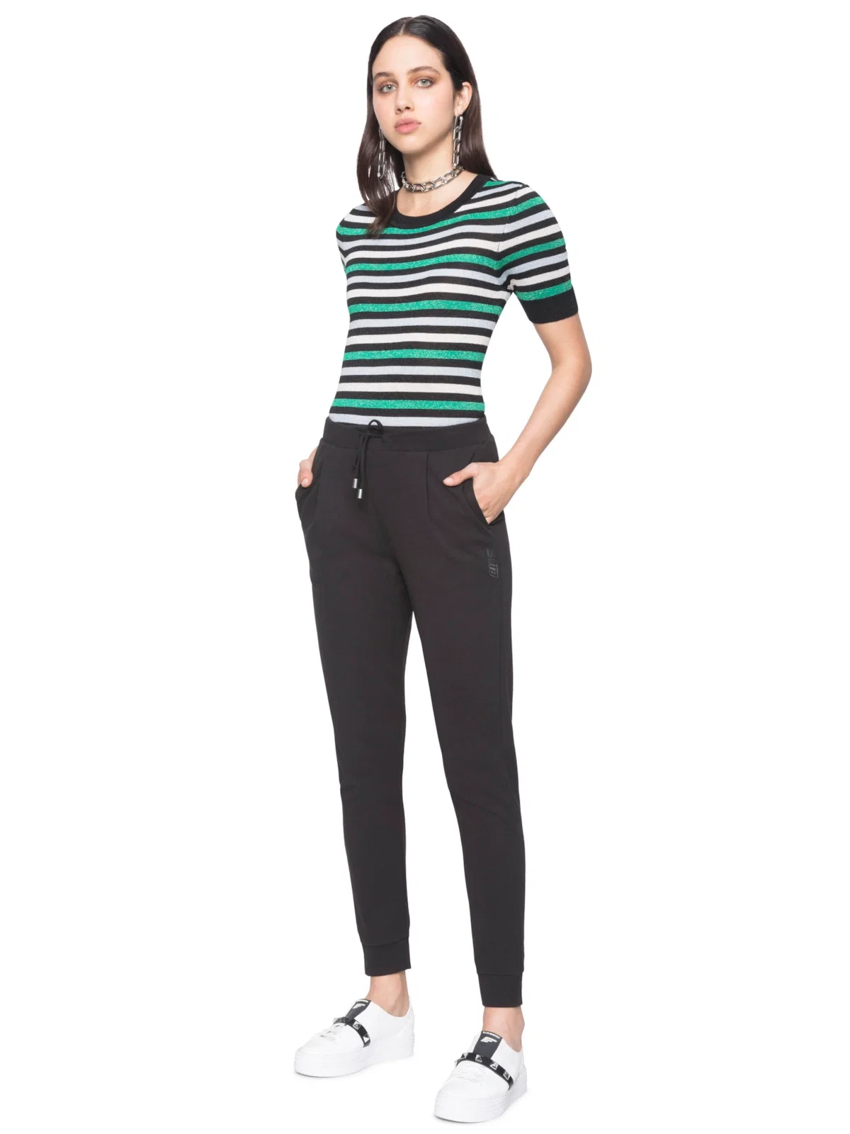 Calça Bolso Amarração Preto