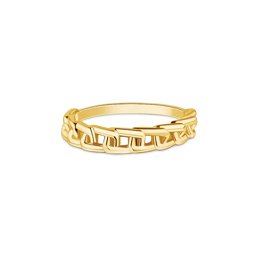 Anel Life Together em Prata 925 com Banho de Ouro Amarelo 18k — imagem 1