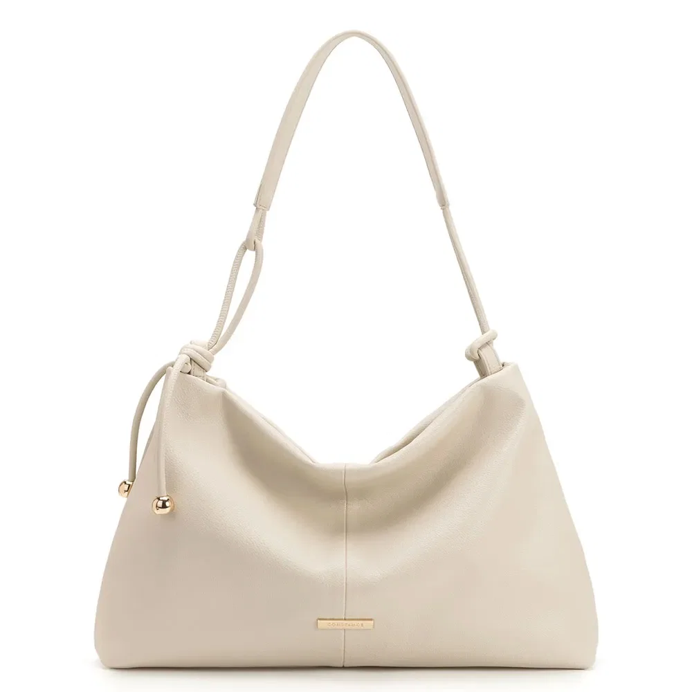 Bolsa Hobo Alça Cordão Off White