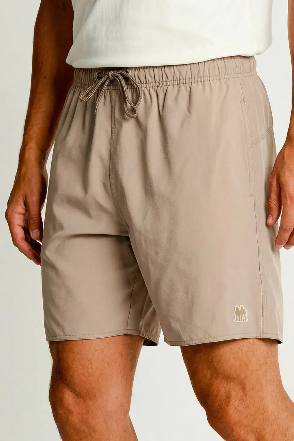 Short Vôlei Masculino Liso Polo Wear Bege Medio