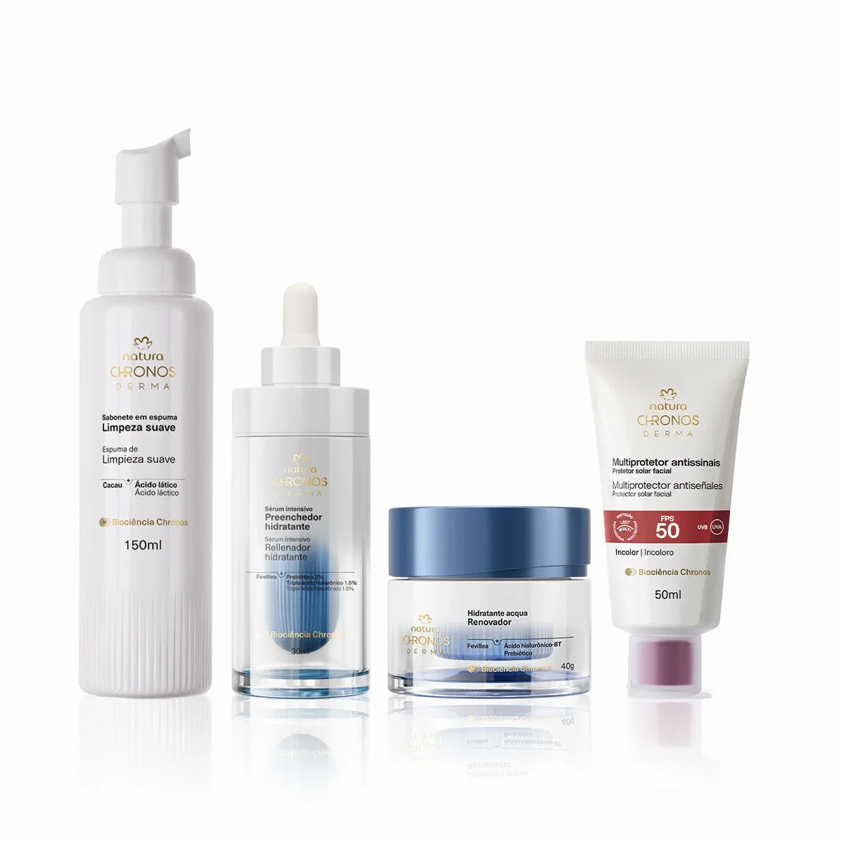 Kit Rotina Hidratação Completo Chronos Derma (4 produtos) — imagem 1