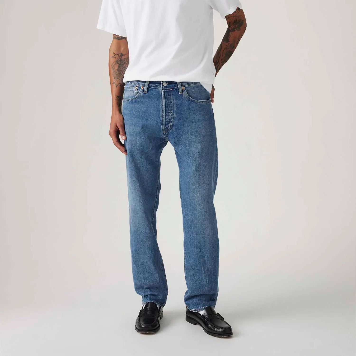 Calça Jeans Levi's® 501® Original Lavagem Média — imagem 1