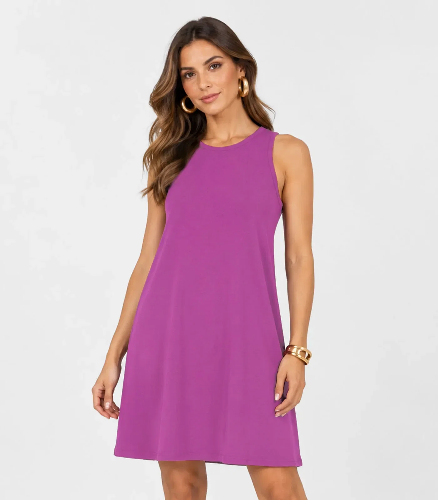 Vestido Feminino Curto Em Malha Visco Infinita Cor Vermelho