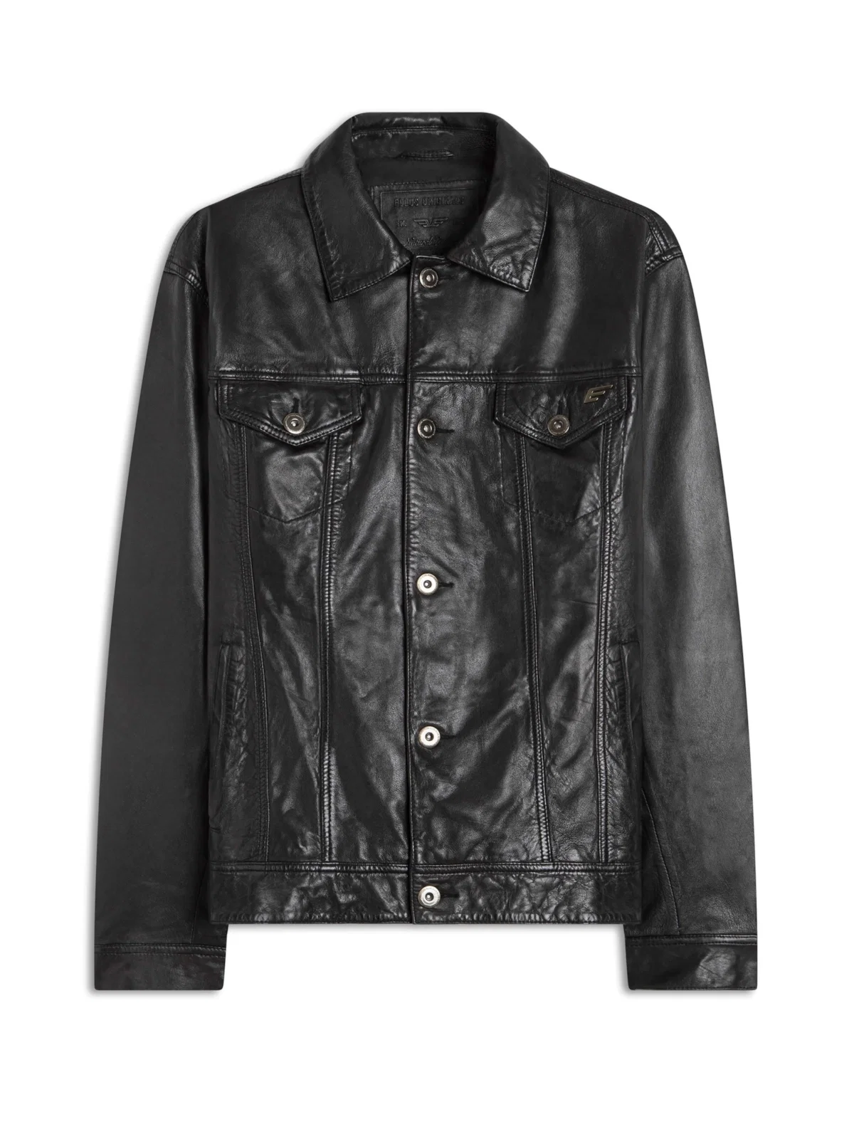 Jaqueta Leather Trucker Ellus Preto — imagem 1
