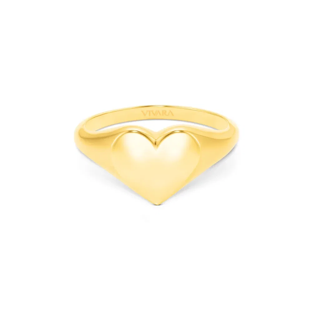 Anel Heart em Ouro Amarelo 18k — imagem 1