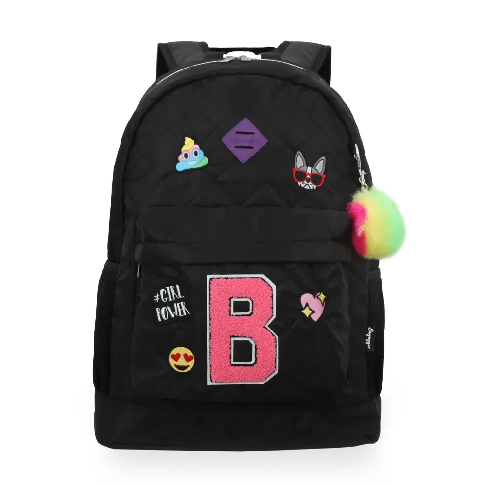 Mochila Matelasse Patches Preta