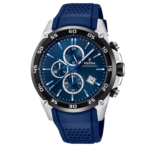 Relógio Festina Originals Masculino Borracha Azul