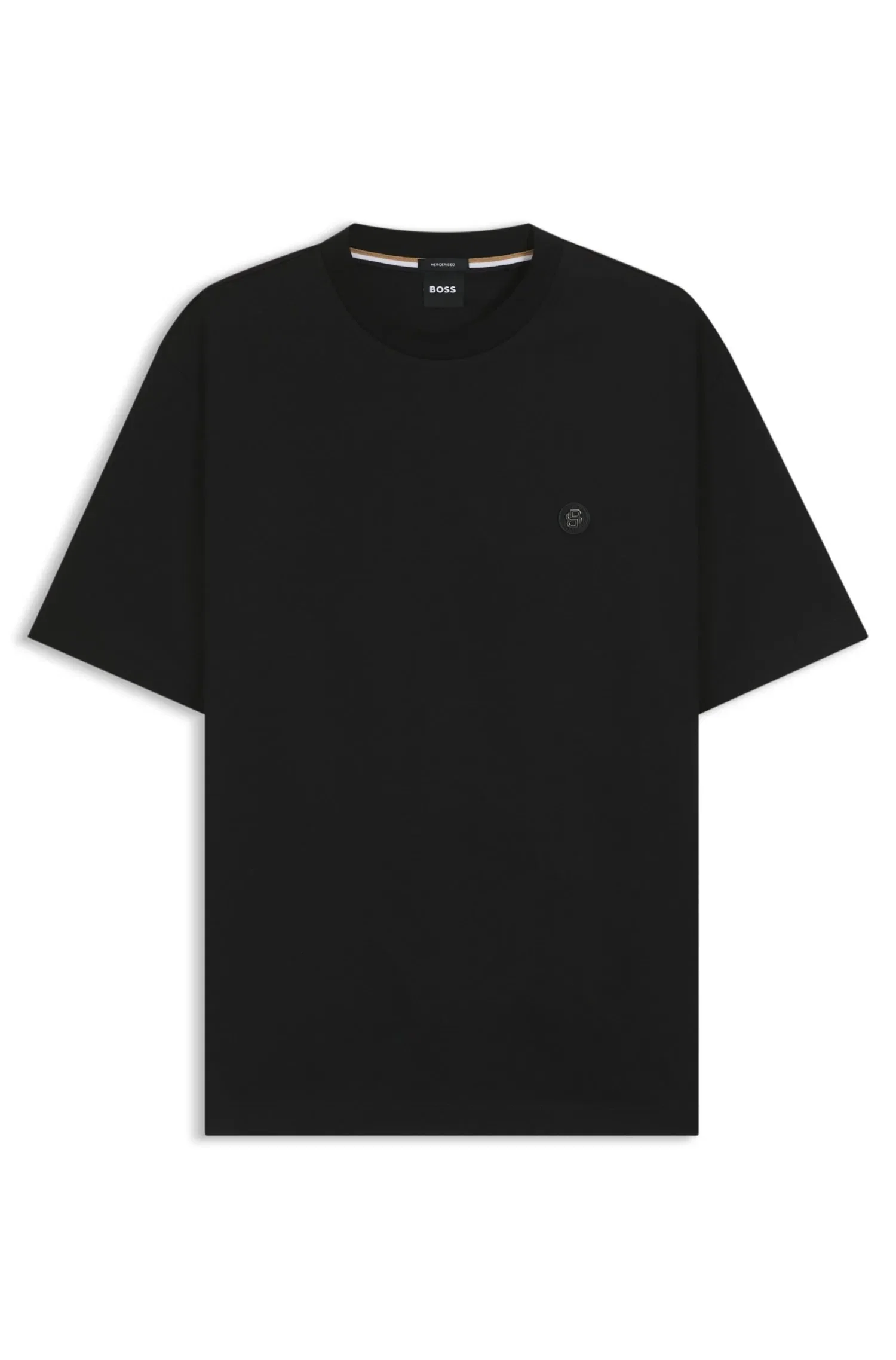 Camiseta Regular Fit Em Algodão Com Monograma Double B — imagem 1