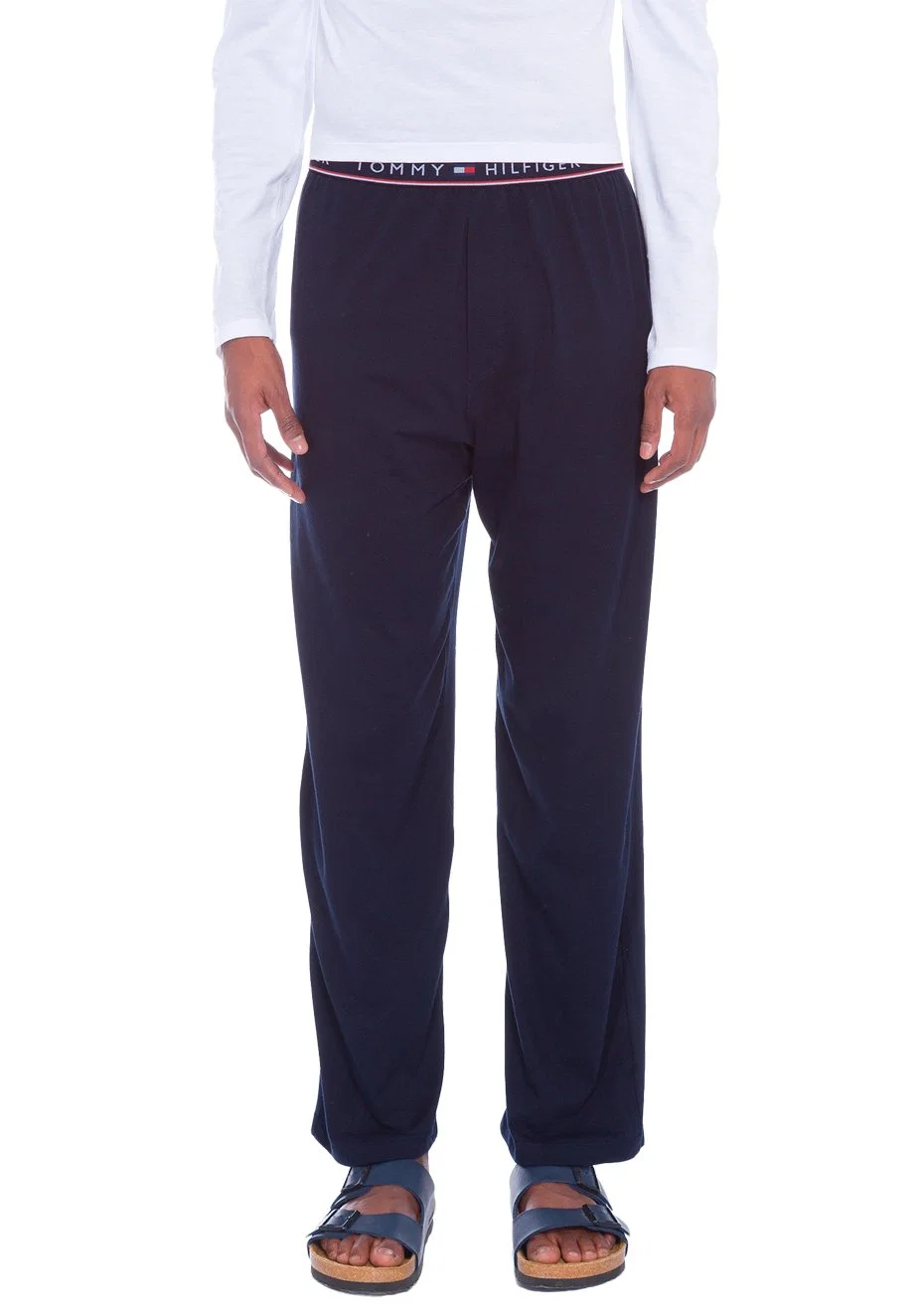 Calça Tommy Hilfiger Masculina Sleepwear Logo Azul Marinho