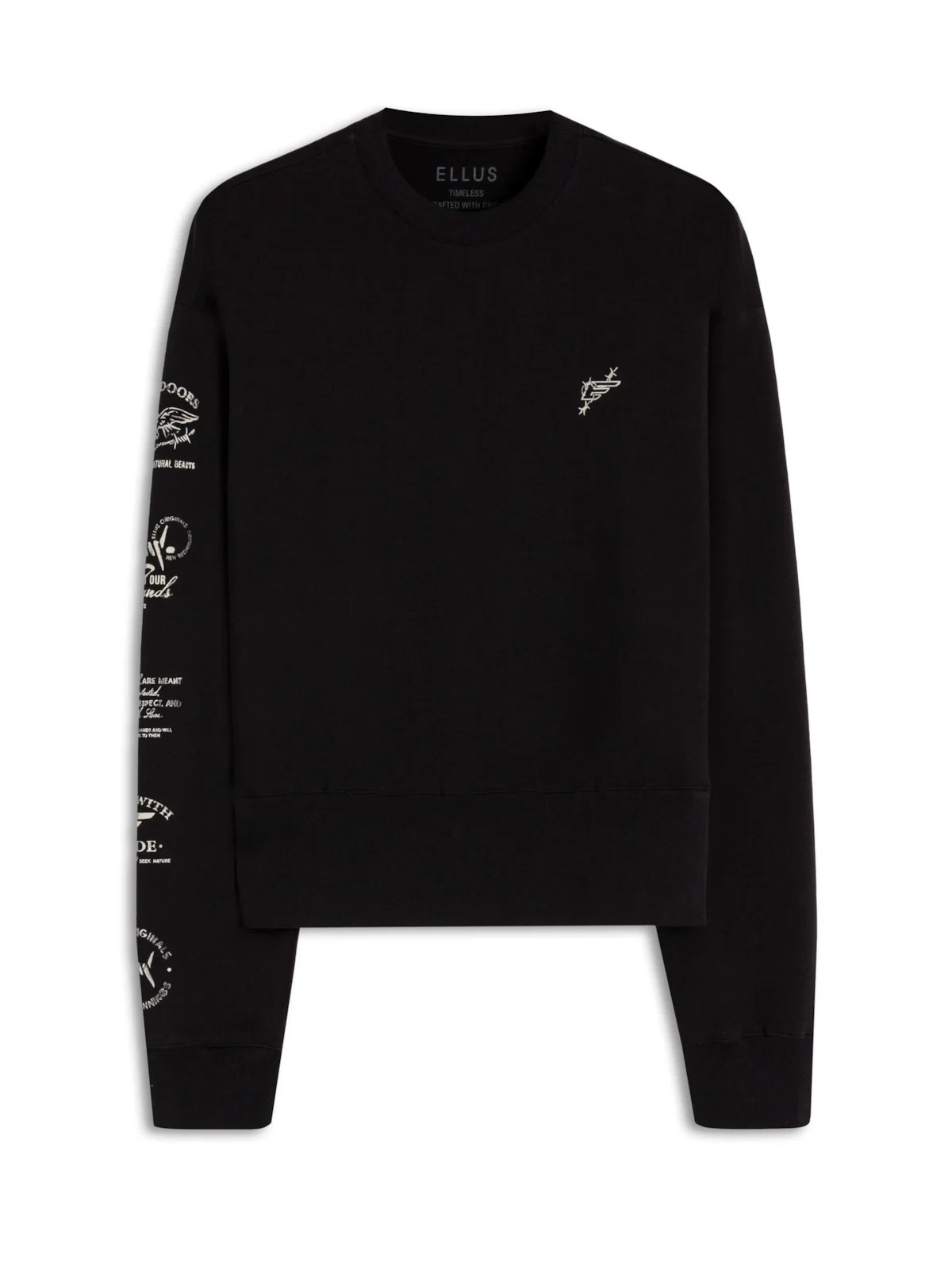 Moletom Ellus Outdoors Raglan Preto