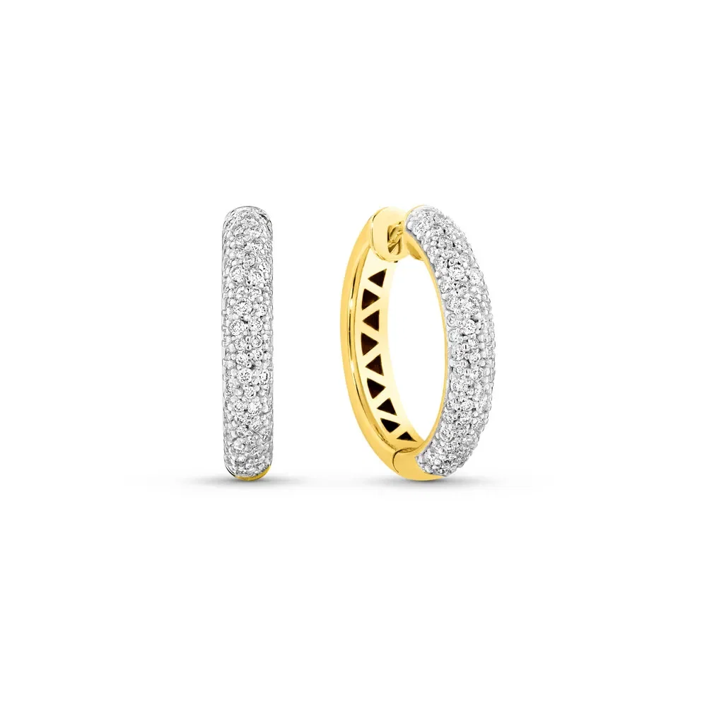 Argola Allure em Ouro Amarelo 18k com Diamantes 1,034ct, 23mm