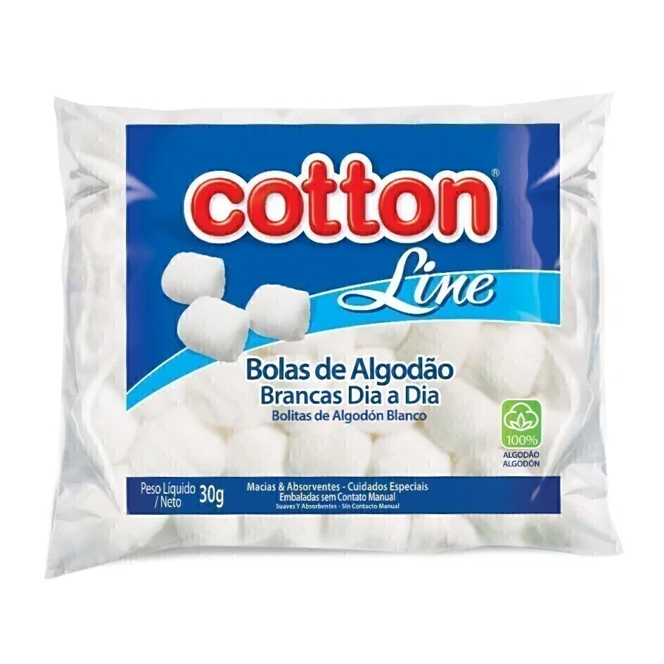 Algodão Cotton Line Bola Branca 30g