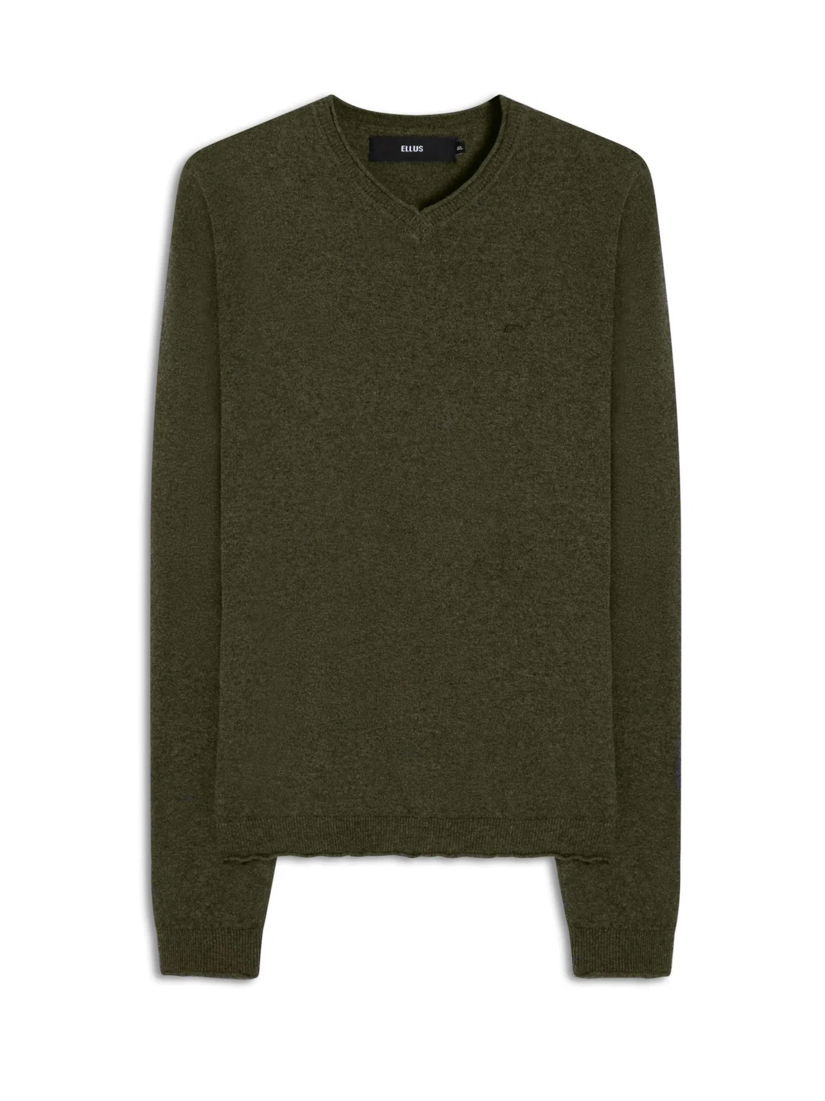Tricot Ellus Basic Neck Verde Militar