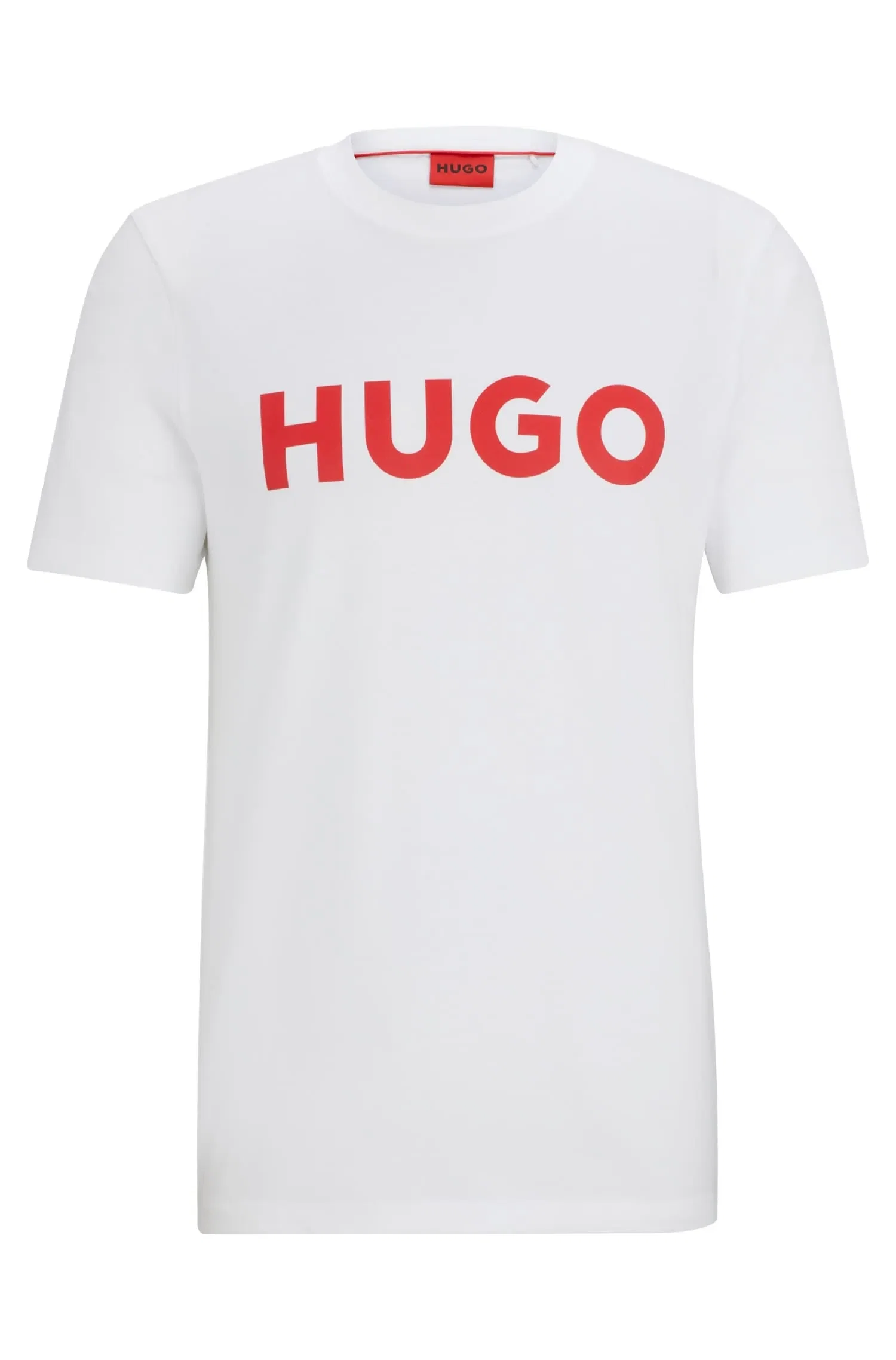 Camiseta De Algodão Regular Fit Com Logo