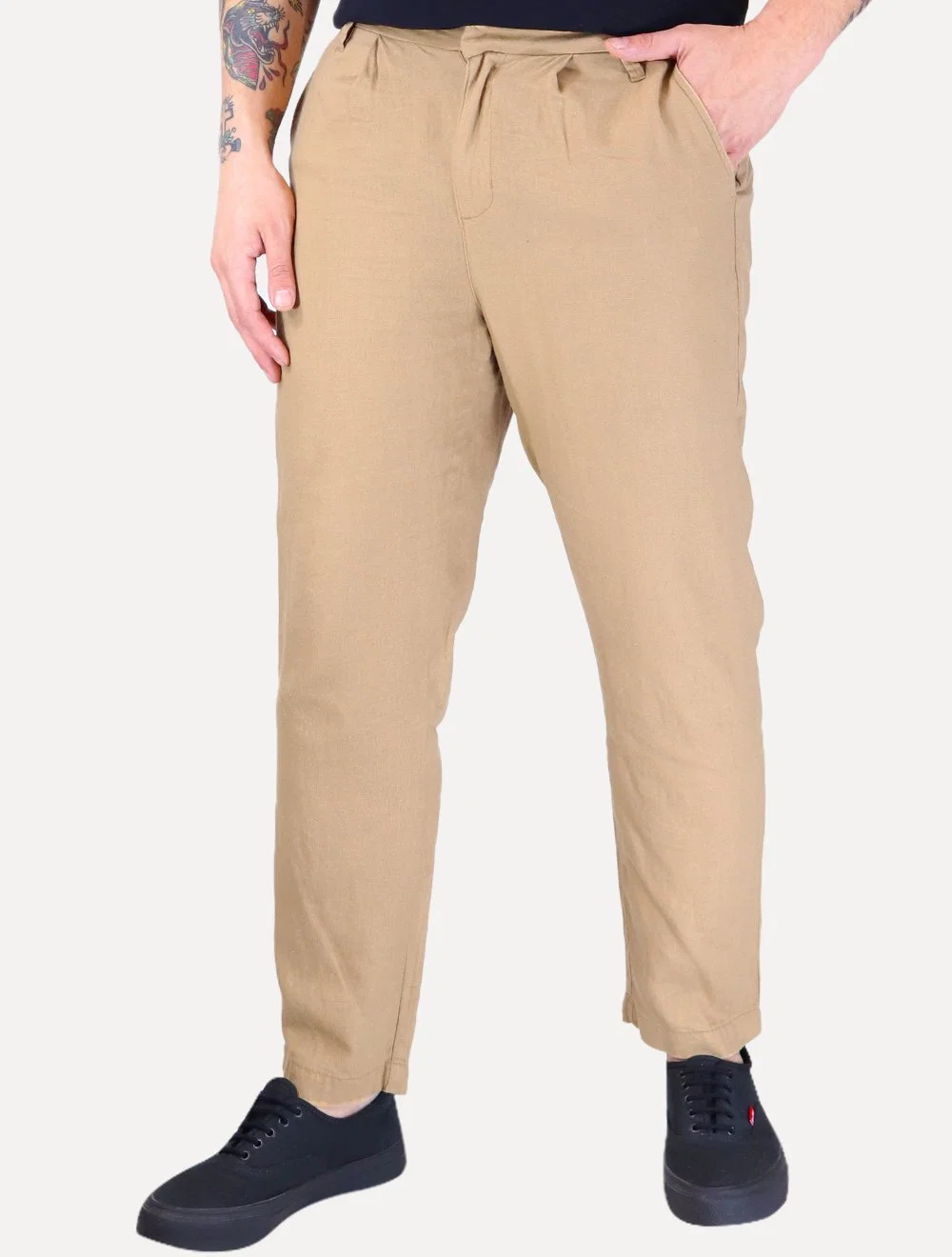 Calça Reserva Masculina Linen Casual Cáqui