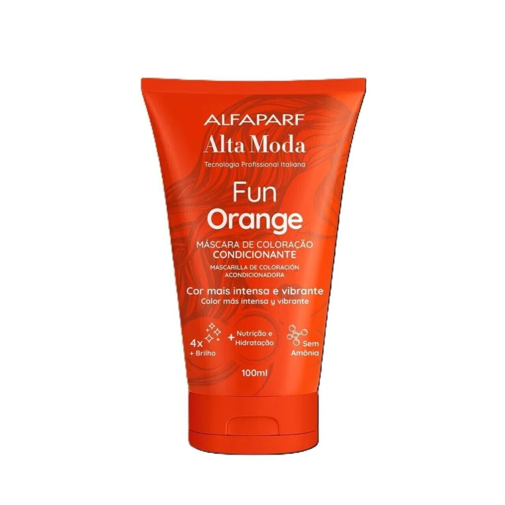 Máscara Pigmentante Alta Moda Fun Orange 100ml