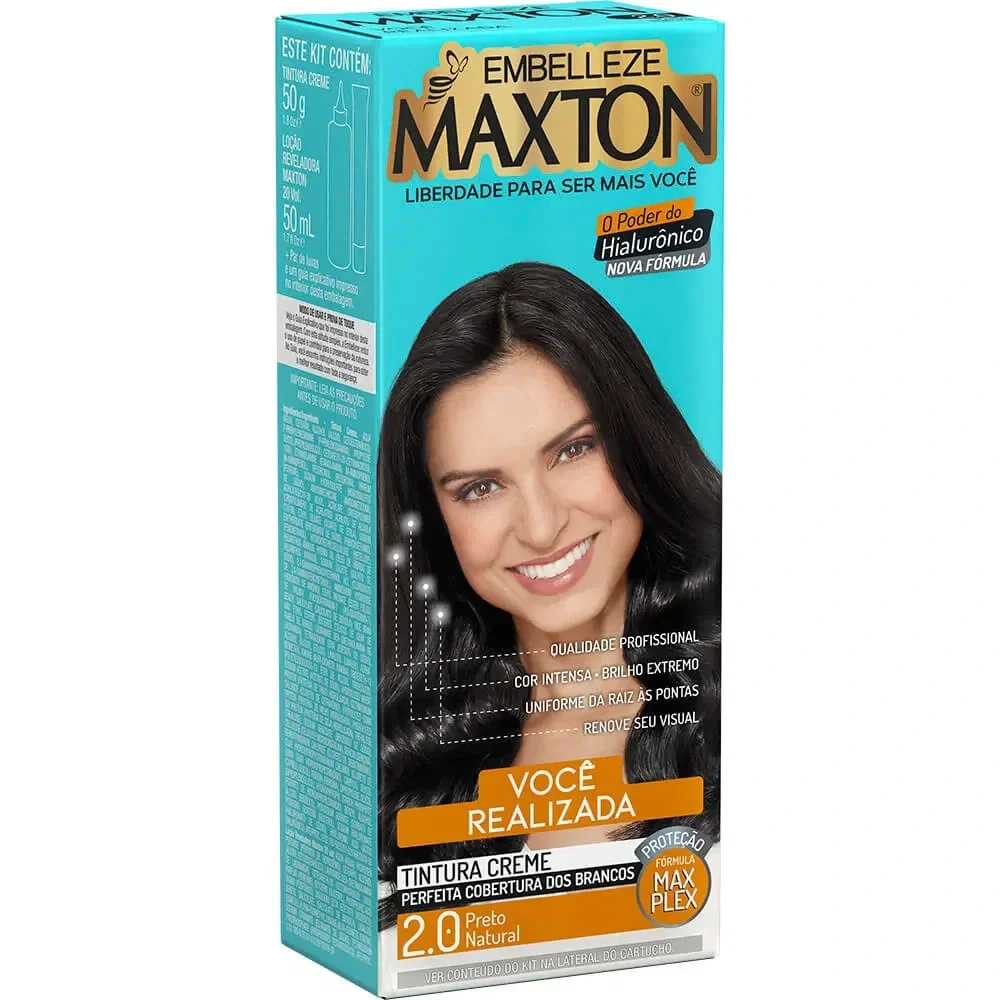 Tintura Maxton 2.0 Preto Natural