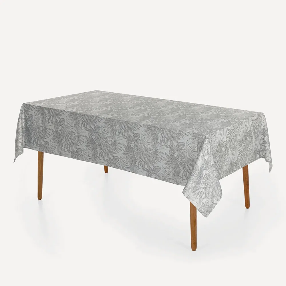 Toalha de Mesa Retangular 6 Lugares Havana Cinza mescla — imagem 1