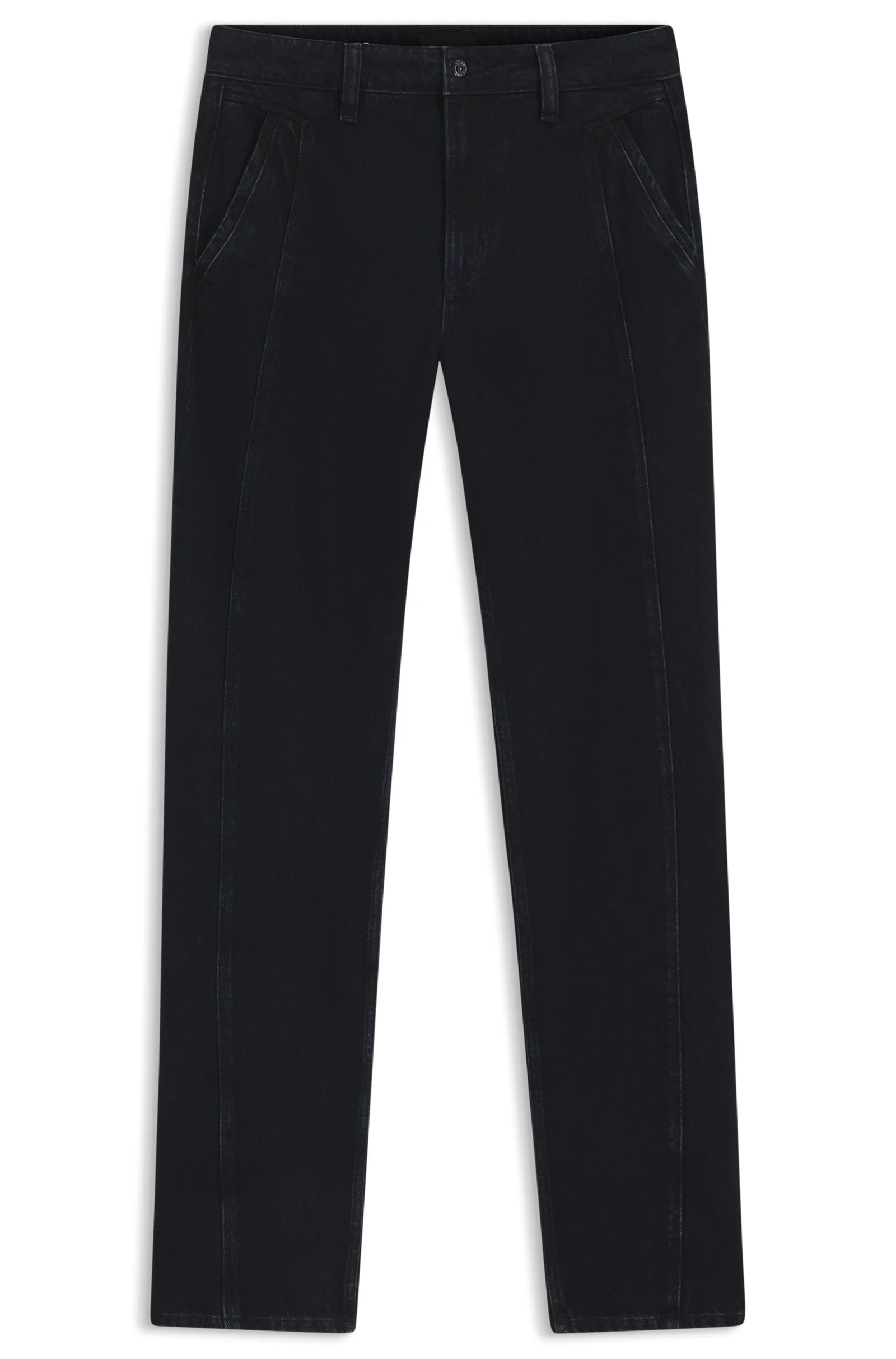 Calça Jeans De Perna Larga