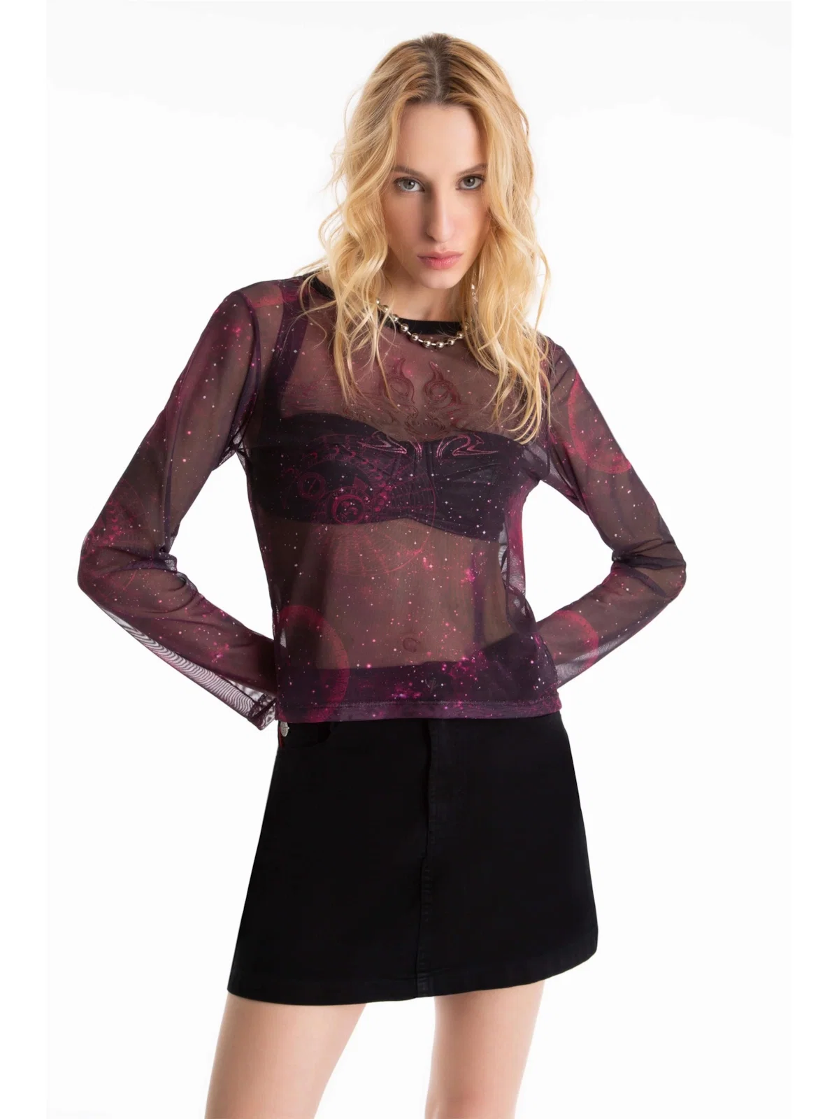 Blusa Ellus Cropped Mystical Space Padrao 2 — imagem 1