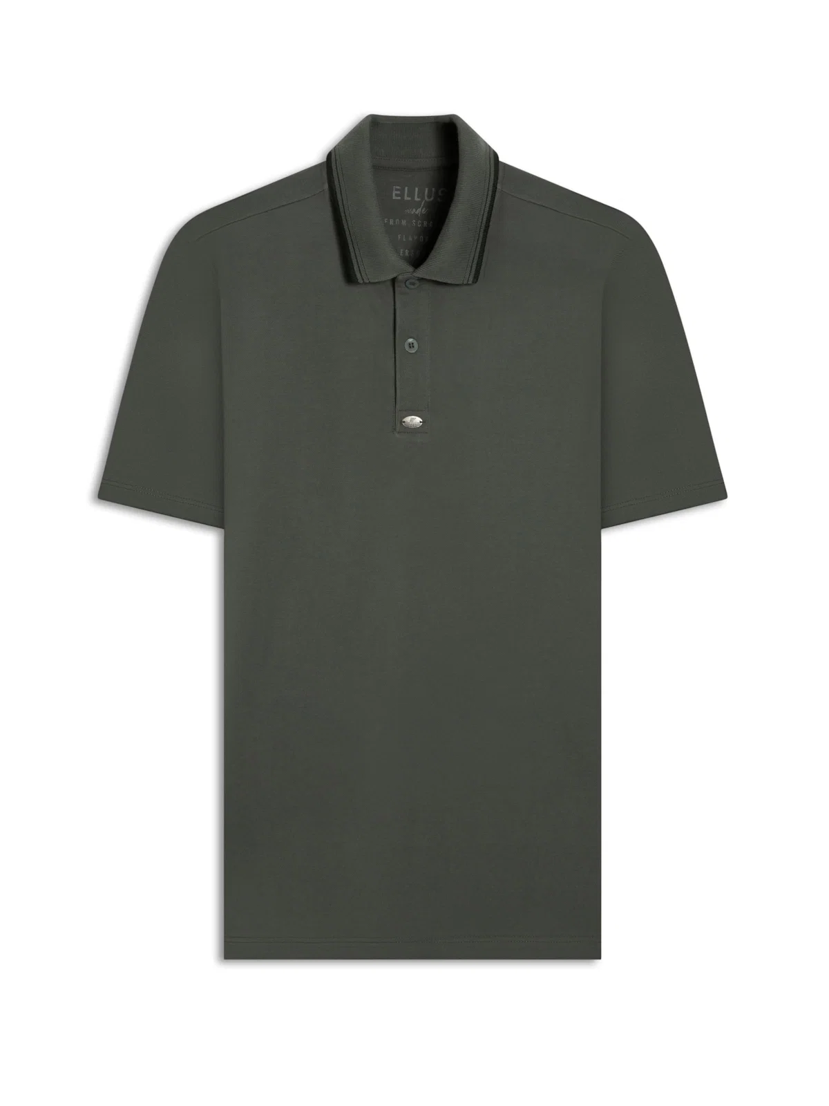 Polo Piquet Metal Peitilho Classic Mc Verde Army — imagem 1