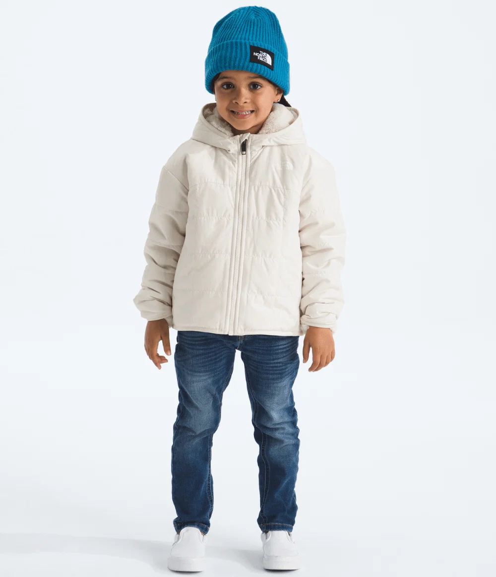 Jaqueta Infantil Kids Girls Reversible Shasta Full Zip Hooded White Dune