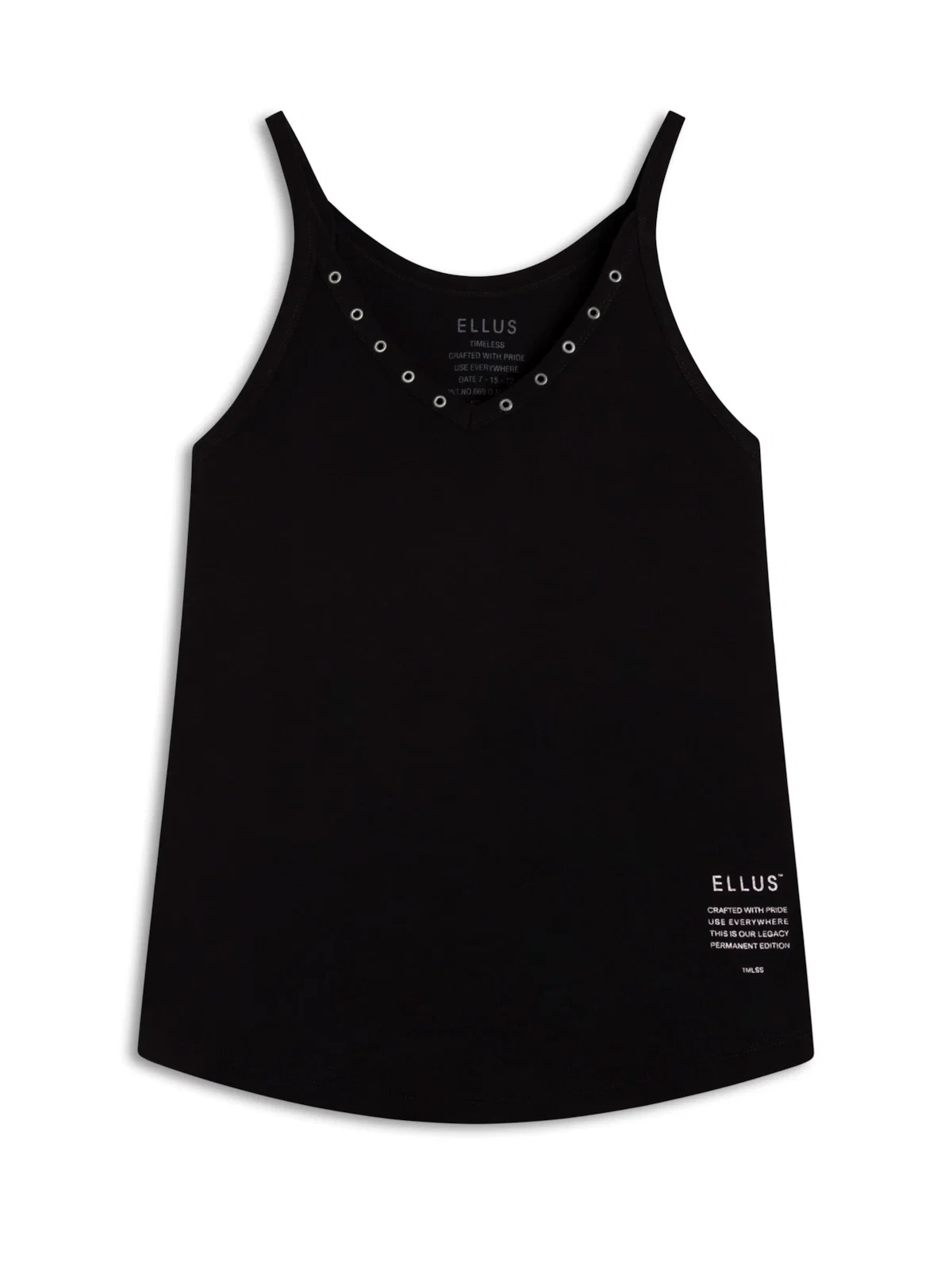 Blusa Ellus Ilhós Viscose Preto — imagem 1