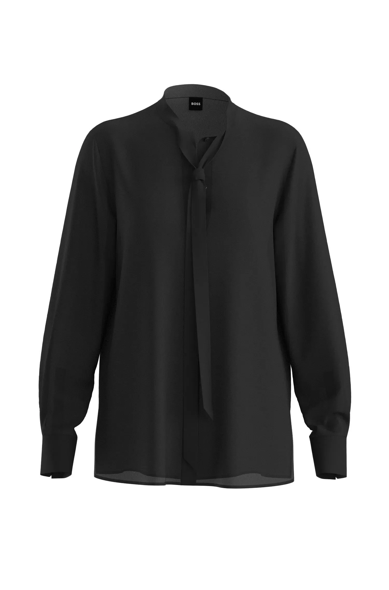 Blusa De Seda De Ajuste Regular