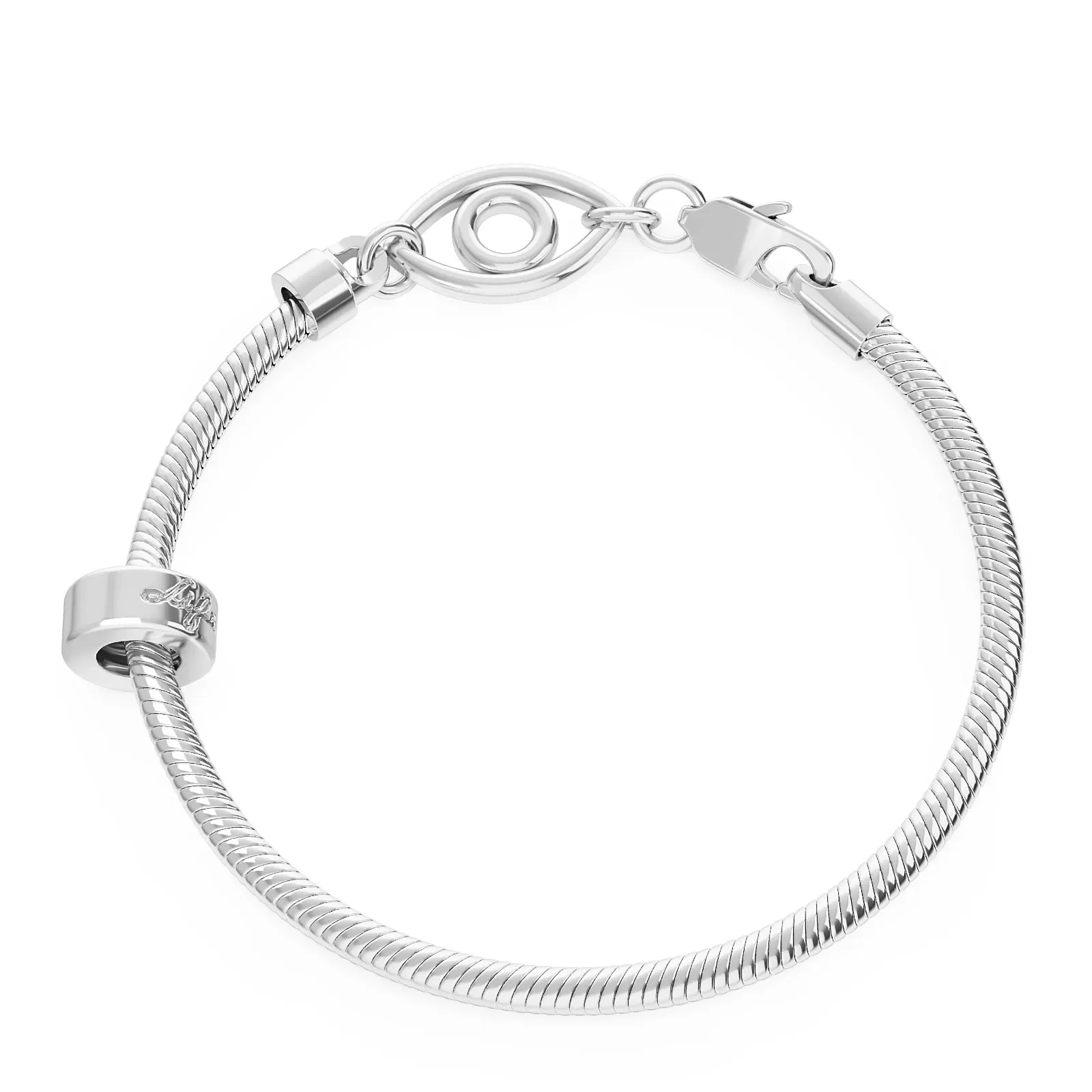 Pulseira Life Olho em Prata 925 — imagem 1