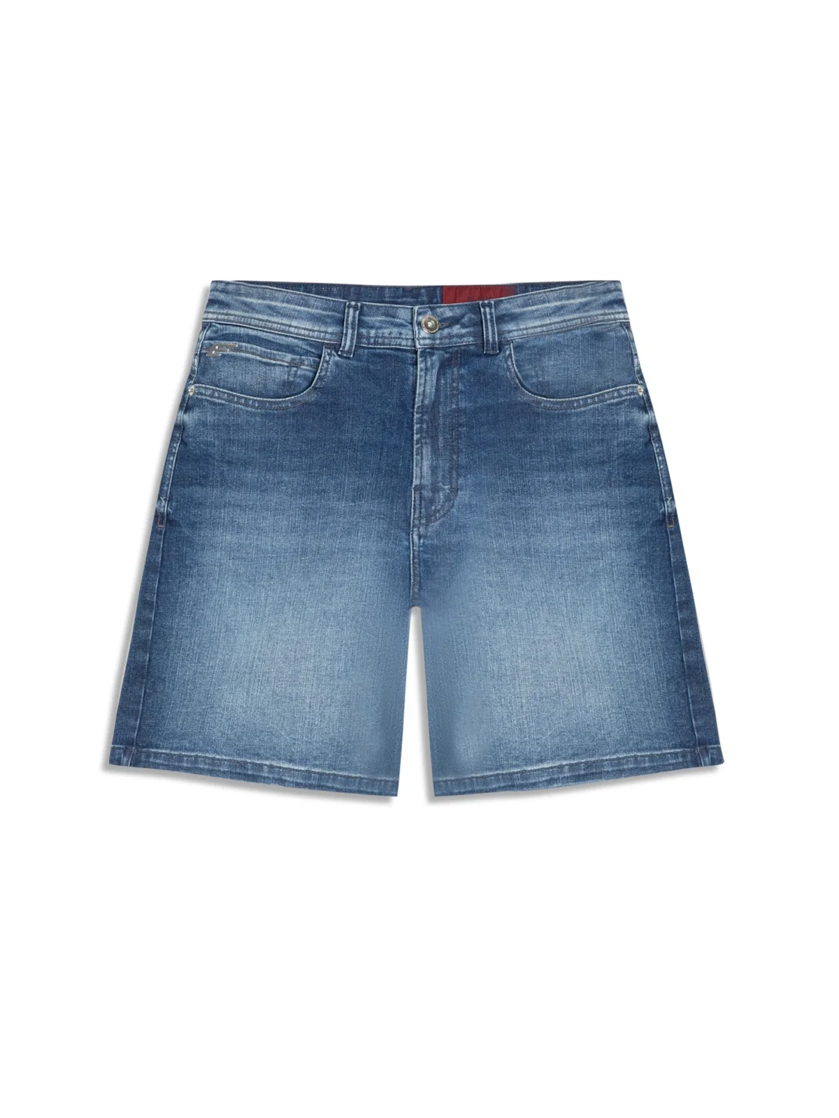 Indigo Stretch (Skate) 5 Pockets Lav.Escuro C/ Pincelado — imagem 1