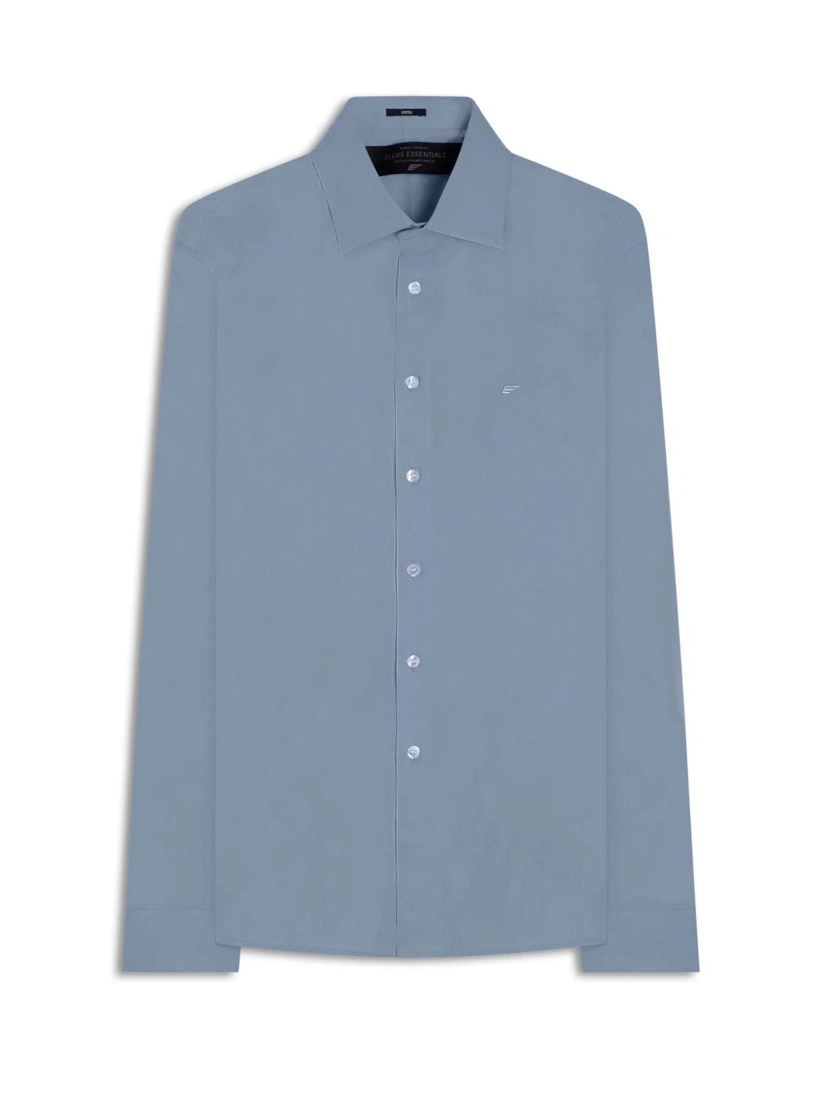 Camisa Tricoline Slim Irish Azul Seco — imagem 1