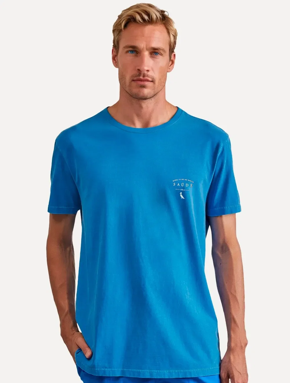 Camiseta Reserva Masculina Born To Be No Shape Azul — imagem 1