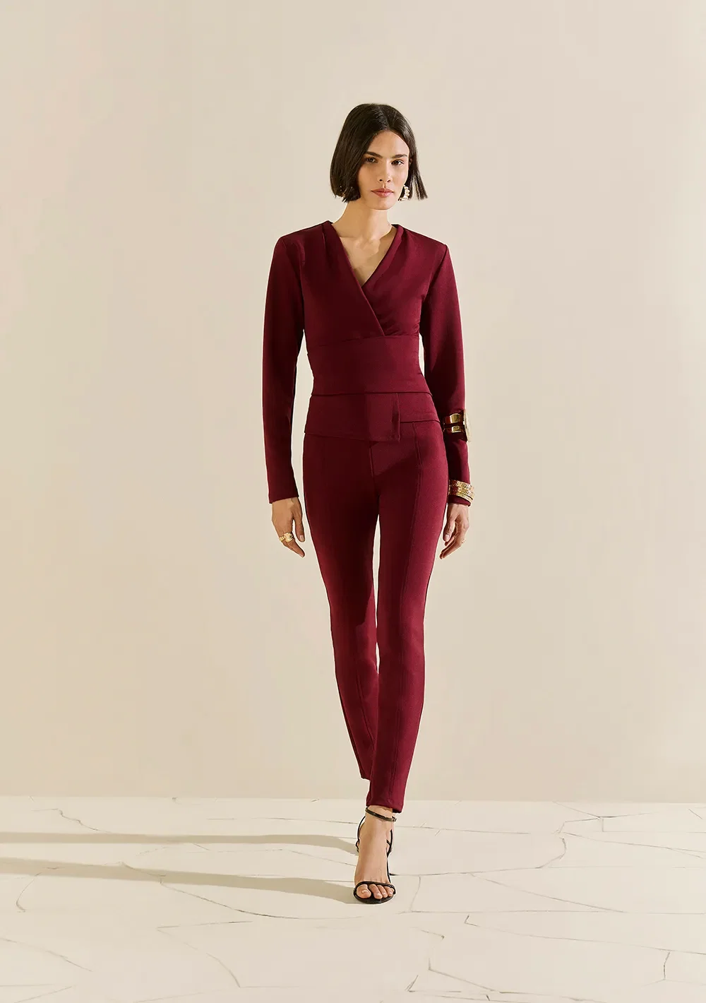 Calça Morena Rosa Legging Alta Bordo