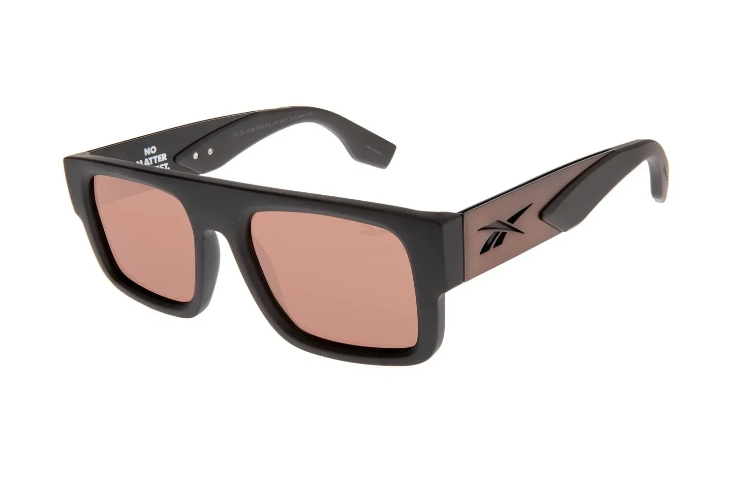 Óculos de Sol Masculino Reebok Robusto Quadrado Marrom