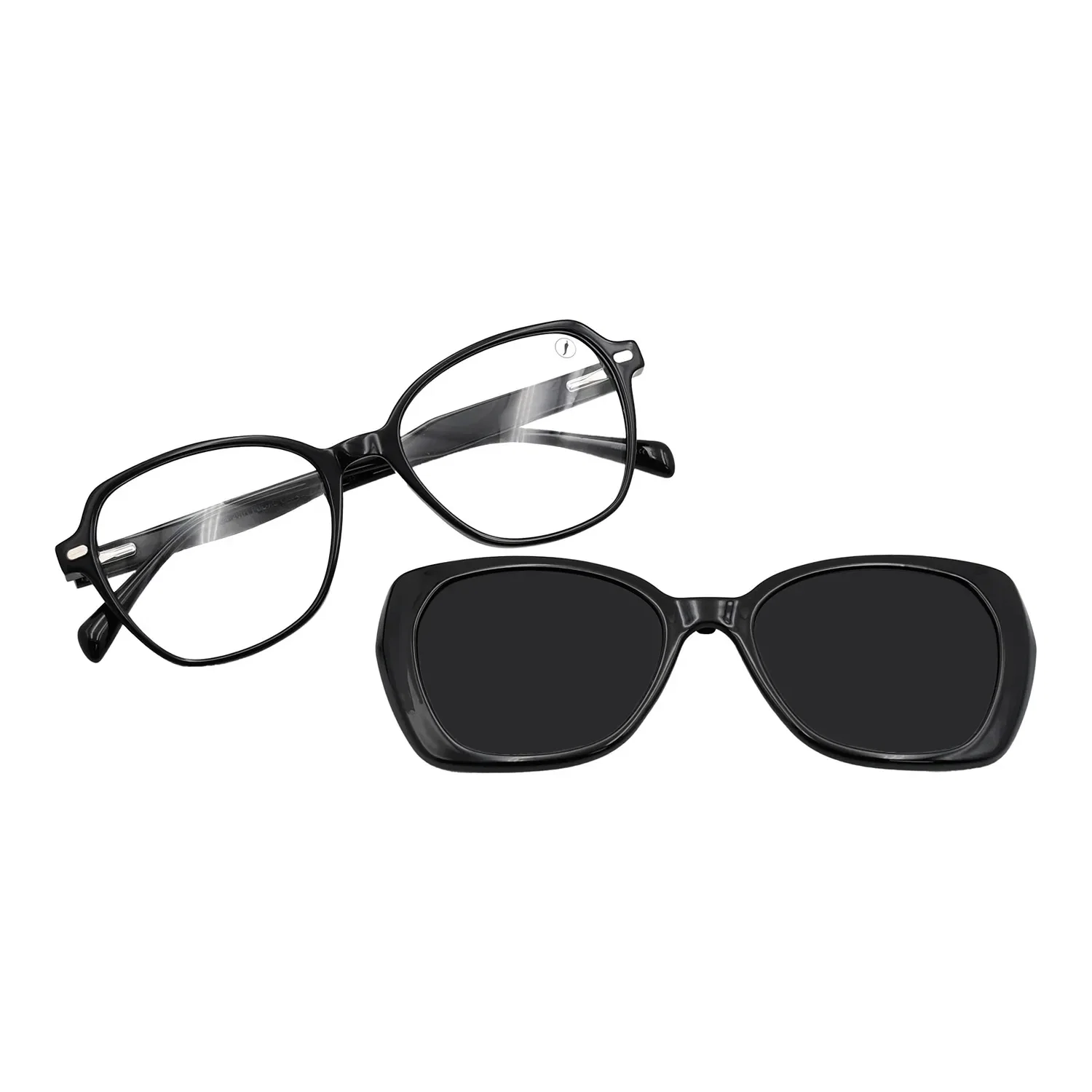Armação Para Óculos de Grau Feminino Chili Beans Multi Polarizado Degradê Preto