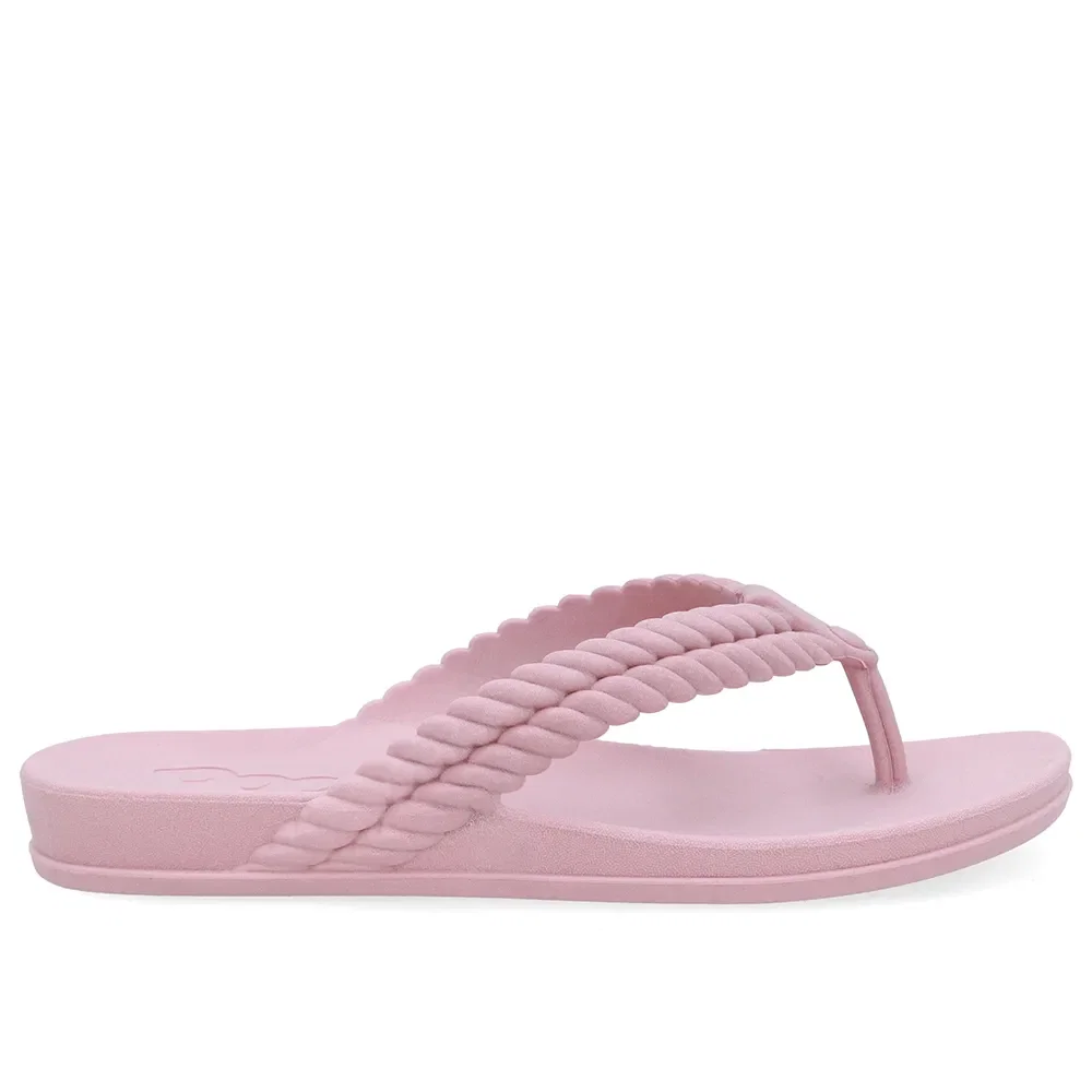Chinelo Rosa Claro Poofy Tira Trabalhada — imagem 1