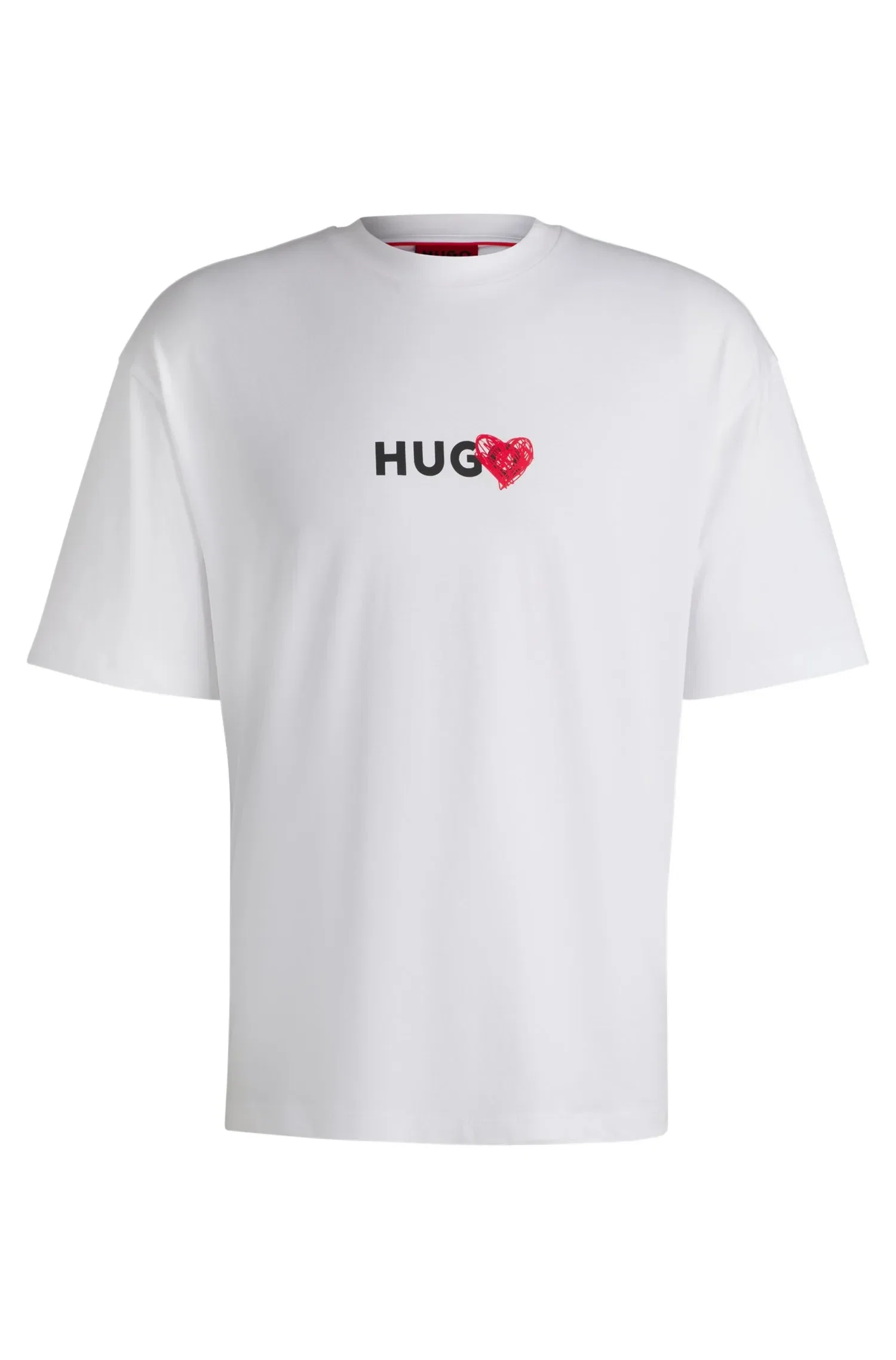 Camiseta De Algodão Com Corações
