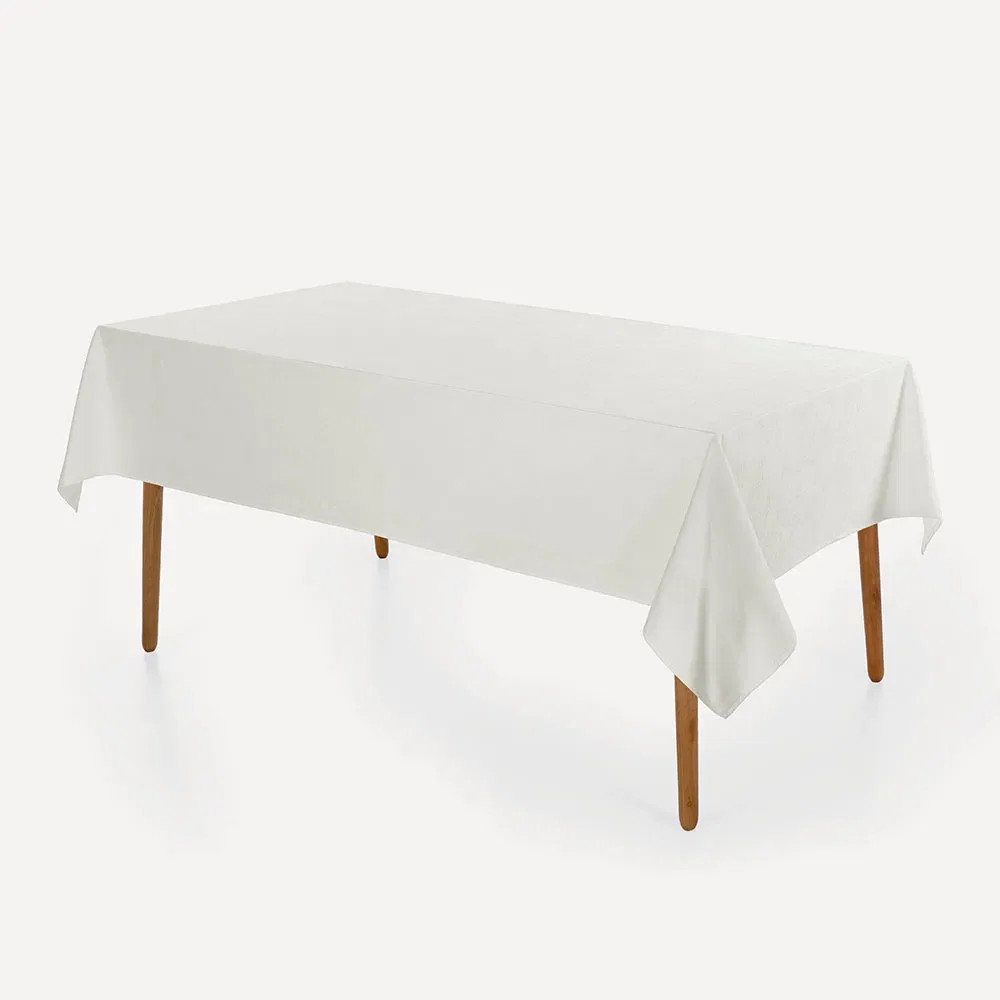 Toalha de Mesa Retangular 8 Lugares Belle Branco