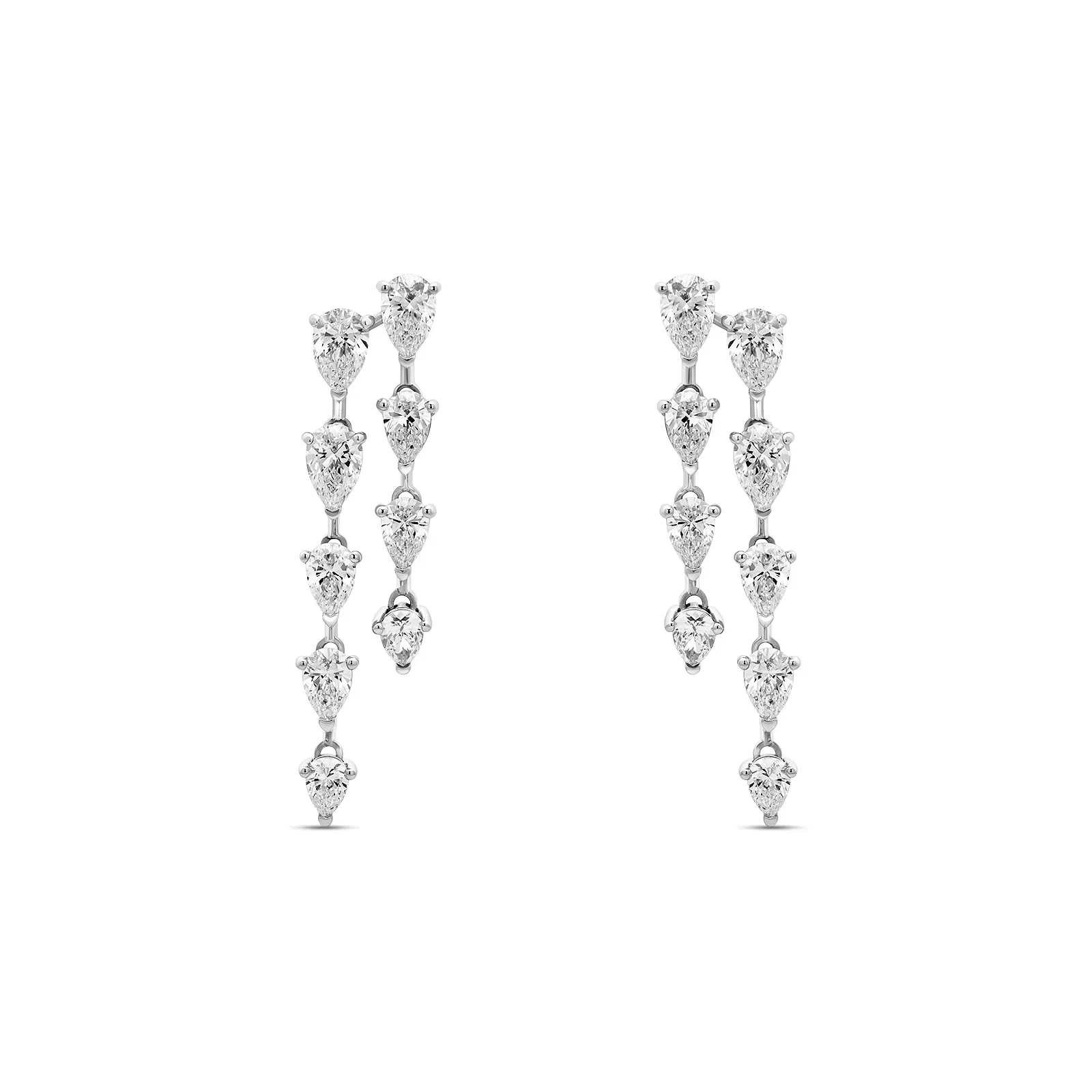 Brinco Venere em Ouro Branco 18K com Diamante de Laboratório 6,2 CT — imagem 1